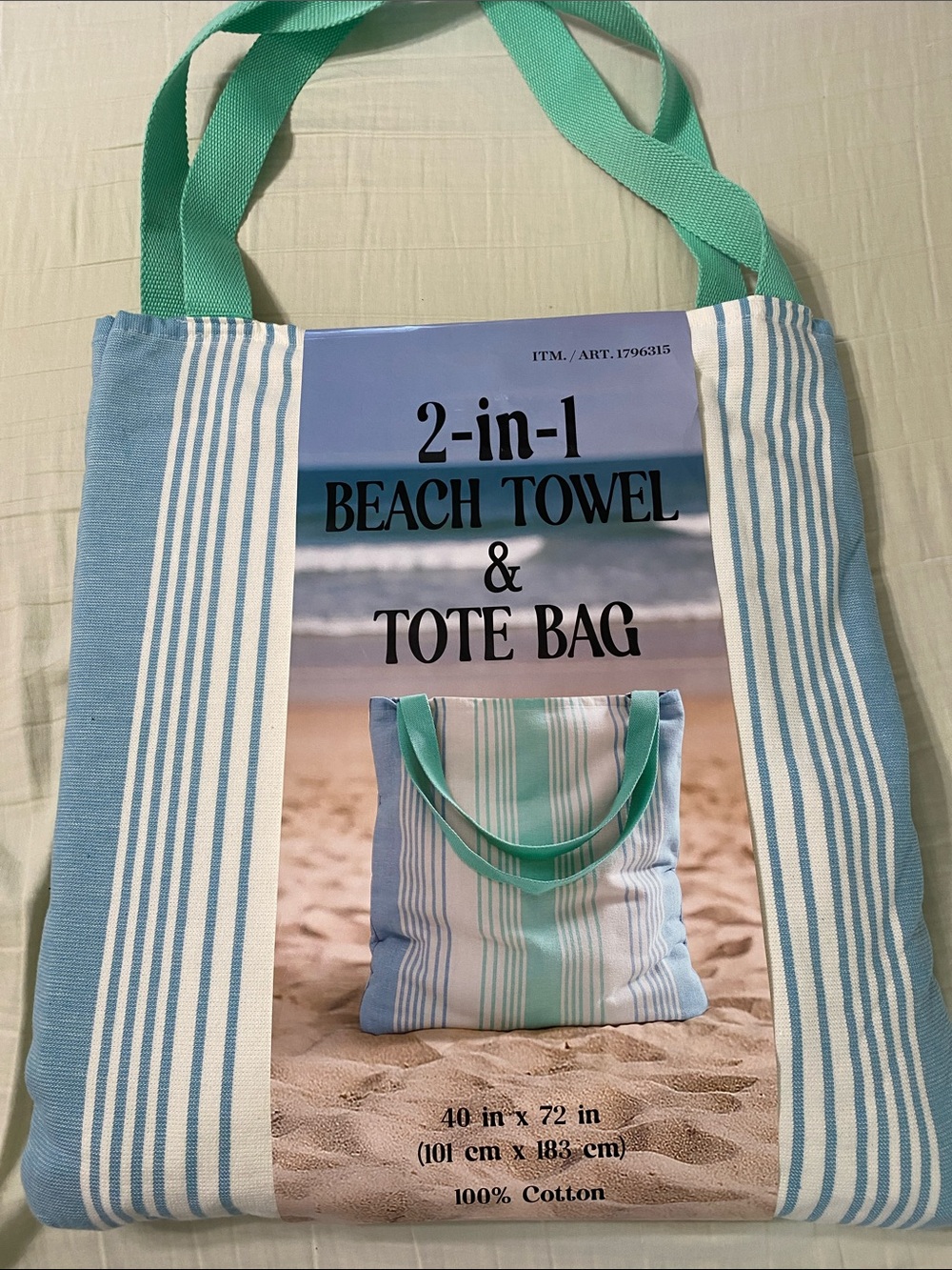 Brand new beach towel bag combo